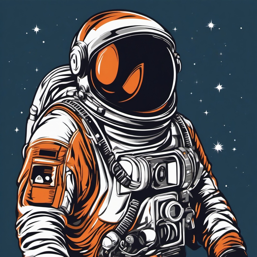 Astronaut clipart - astronaut with a space helmet  clipart