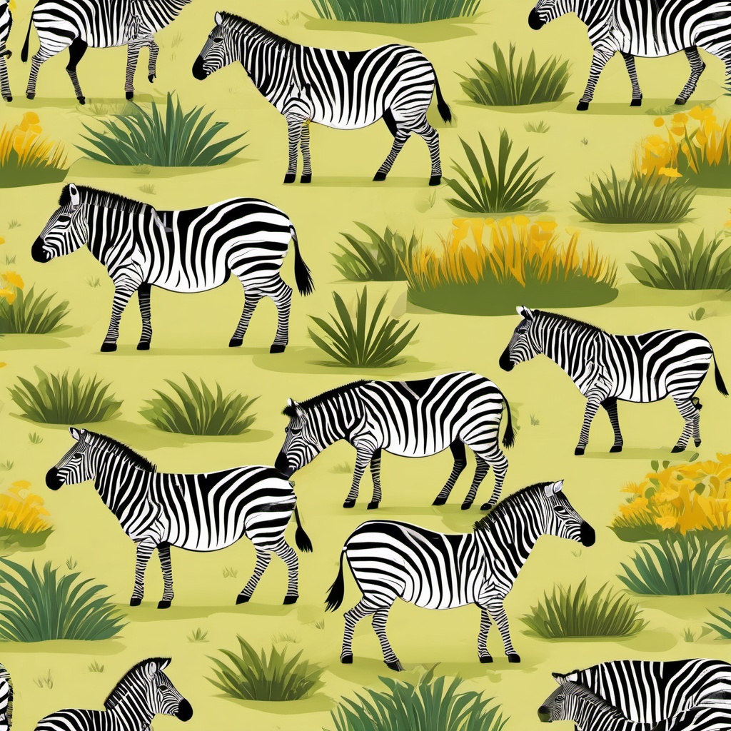 Zebra clipart - Striped herbivore roaming the grasslands, ,color clipart vector style