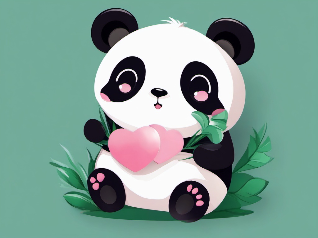 cute kawaii panda wallpaper  ,desktop background wallpaper