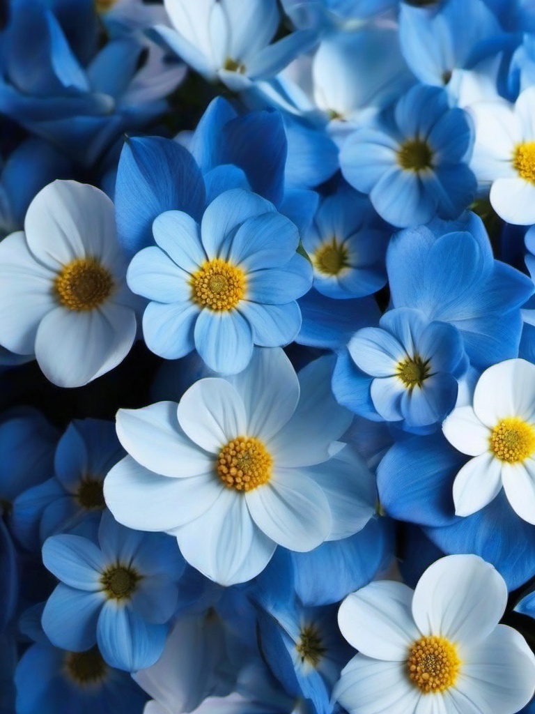 Flower Background Wallpaper - blue flowers wallpaper iphone  