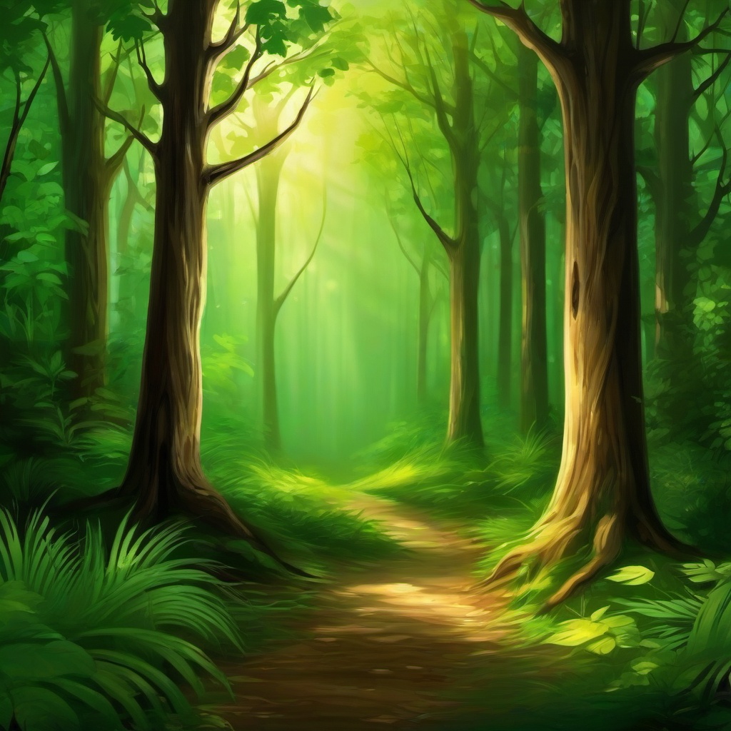 Forest Background Wallpaper - painting a forest background  