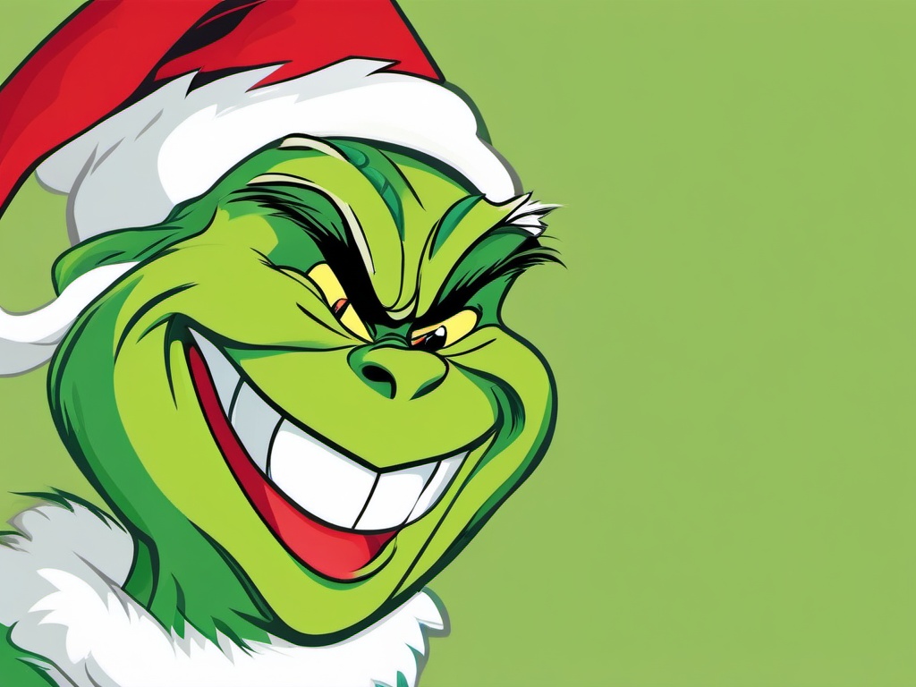 Grinch clipart - Grinch laughing with joy  