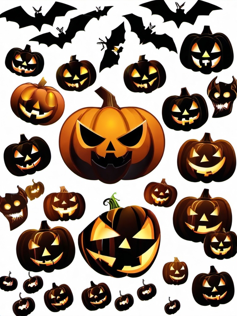 Jack O Lantern clipart - spooky Jack O Lantern  clipart