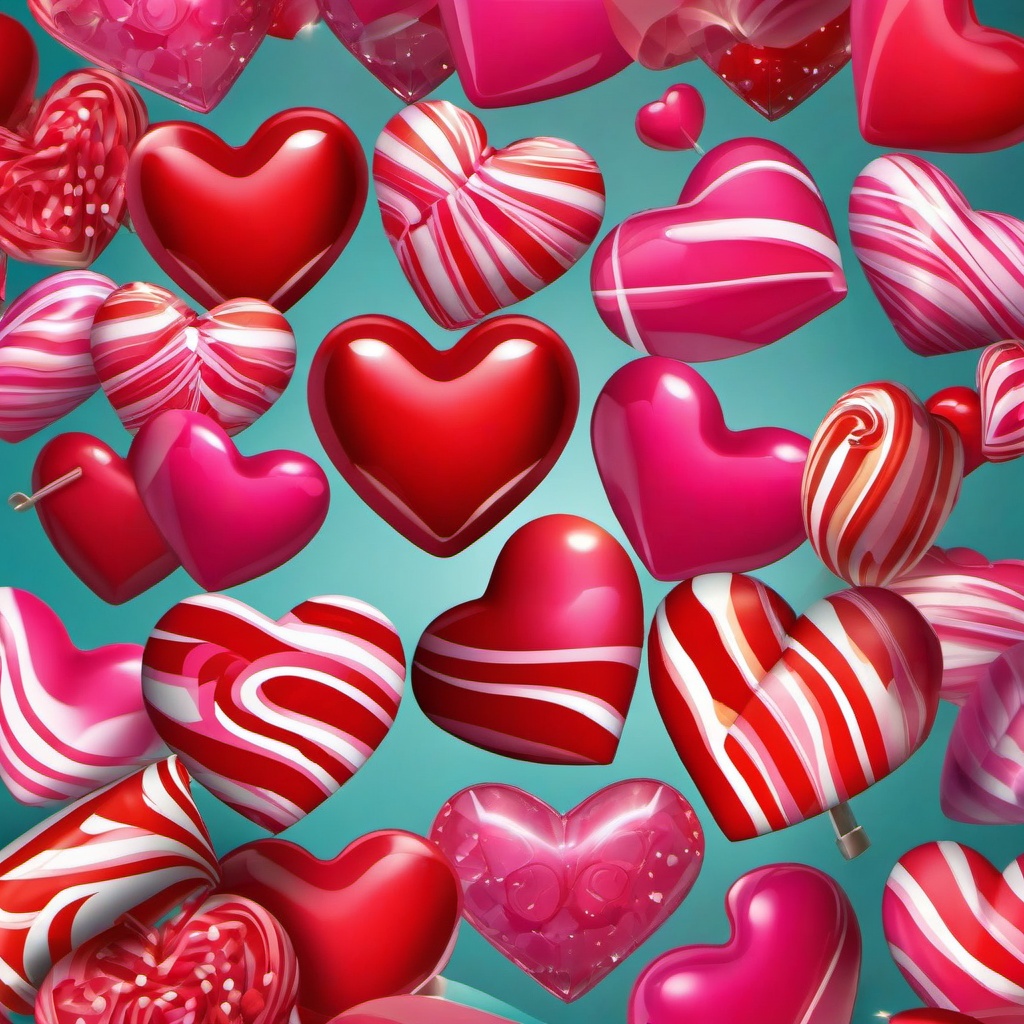 Heart Background Wallpaper - valentines heart candy wallpaper  