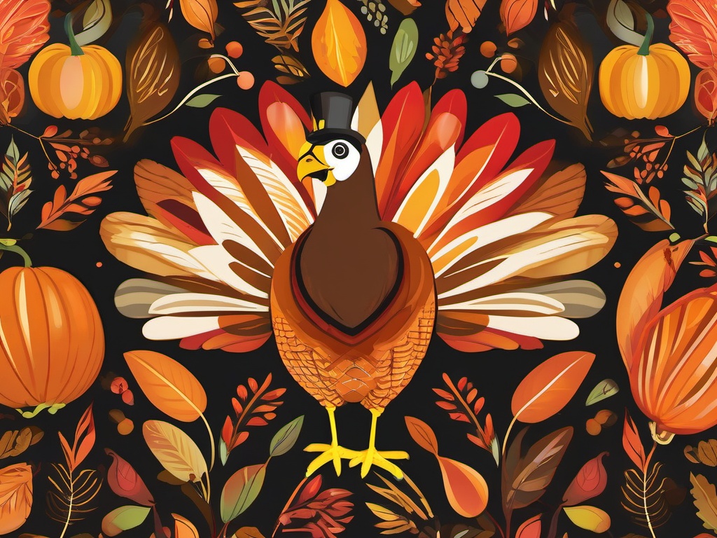 Thanksgiving Wallpaper-A bold, colorful Thanksgiving design, with vibrant hues and eye-catching patterns.  aesthetic background wallpaper