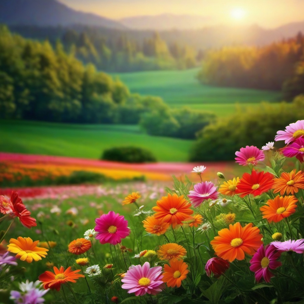 Flower Background Wallpaper - field of flowers background  