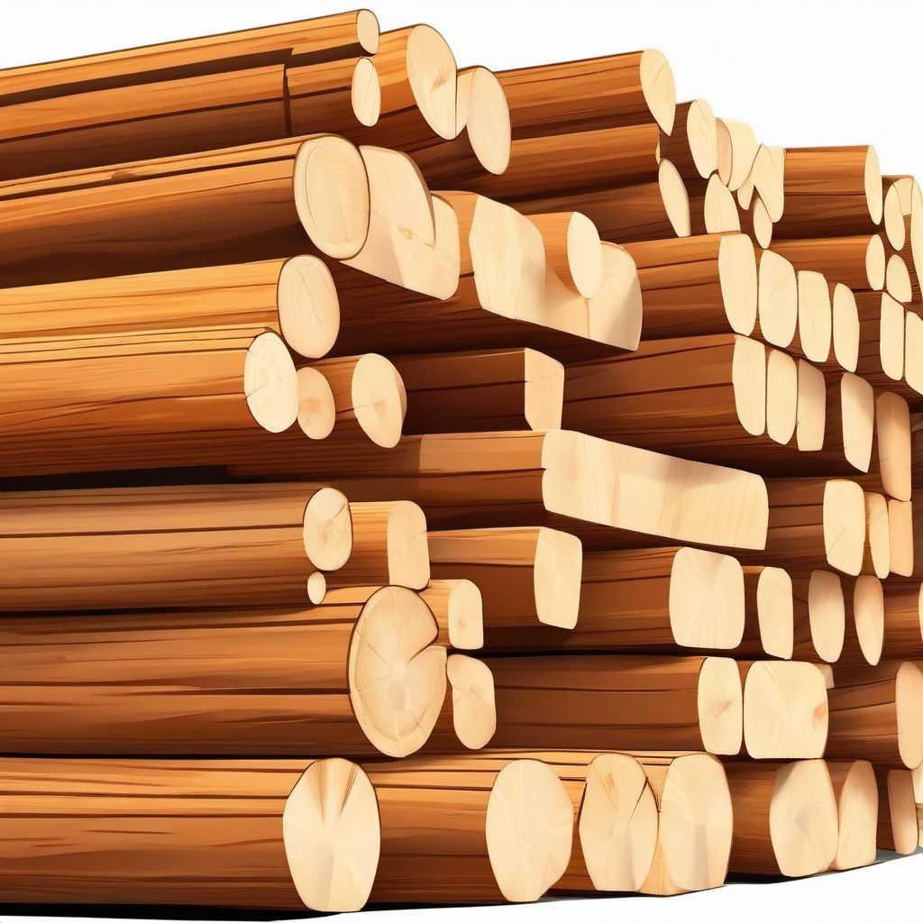 Lumber clipart - Stacks of lumber for building., ,vector color clipart,minimal