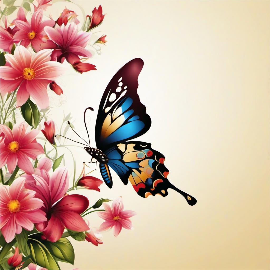 Butterfly Background Wallpaper - wallpaper butterflies and flowers  