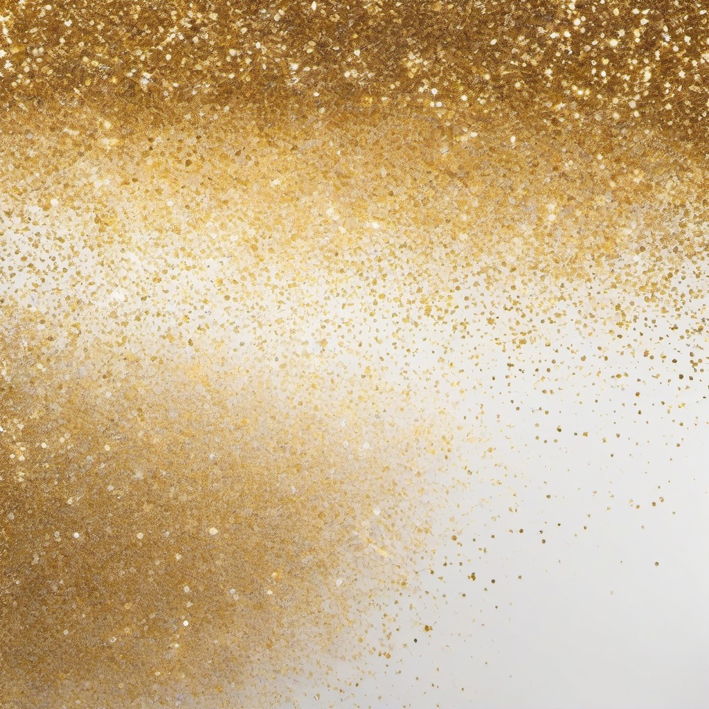 Glitter background - gold glitter and white background  