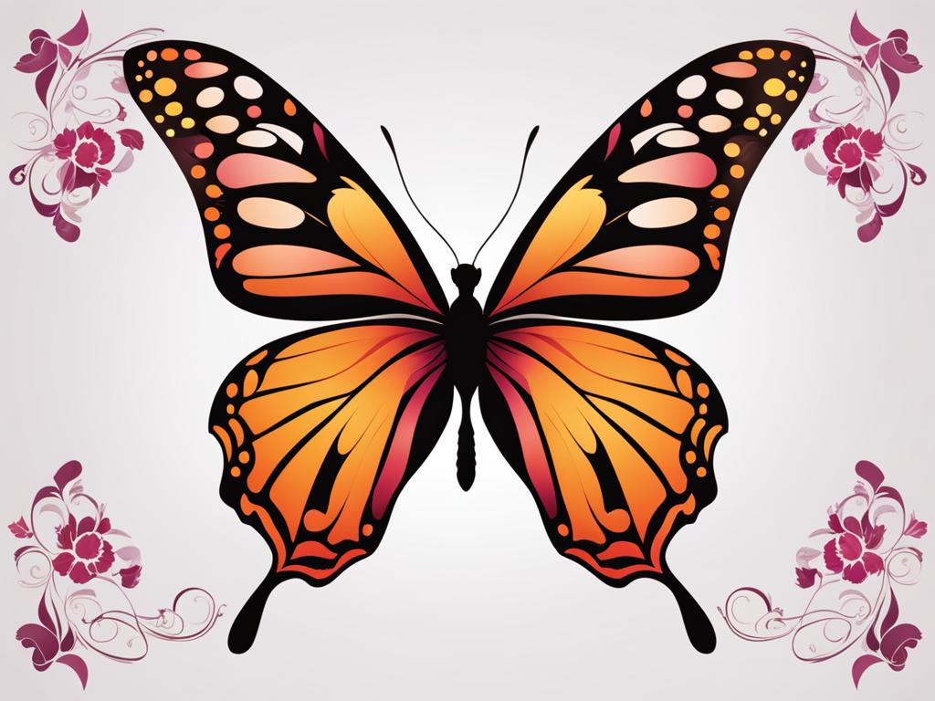 butterfly clipart - a graceful and fluttering butterfly design. 