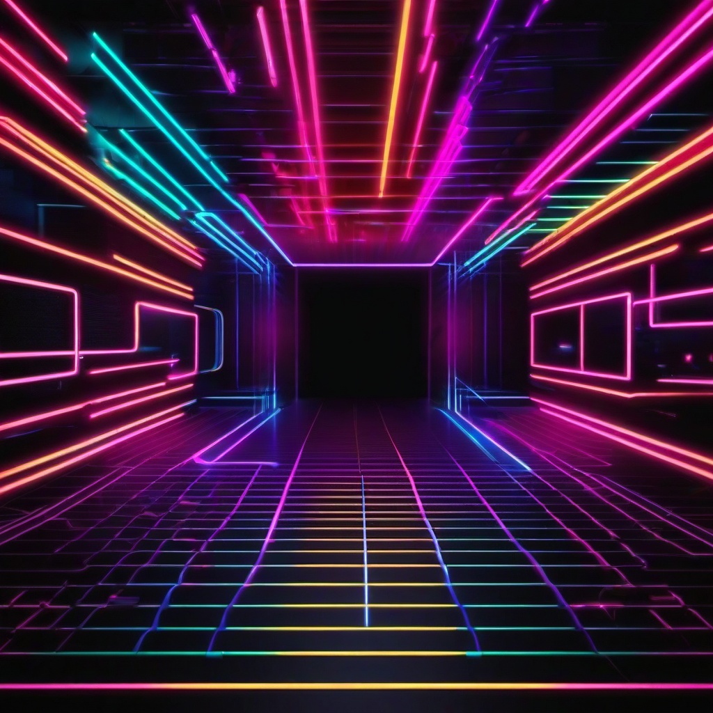 Neon Background Wallpaper - 80s retro neon background  