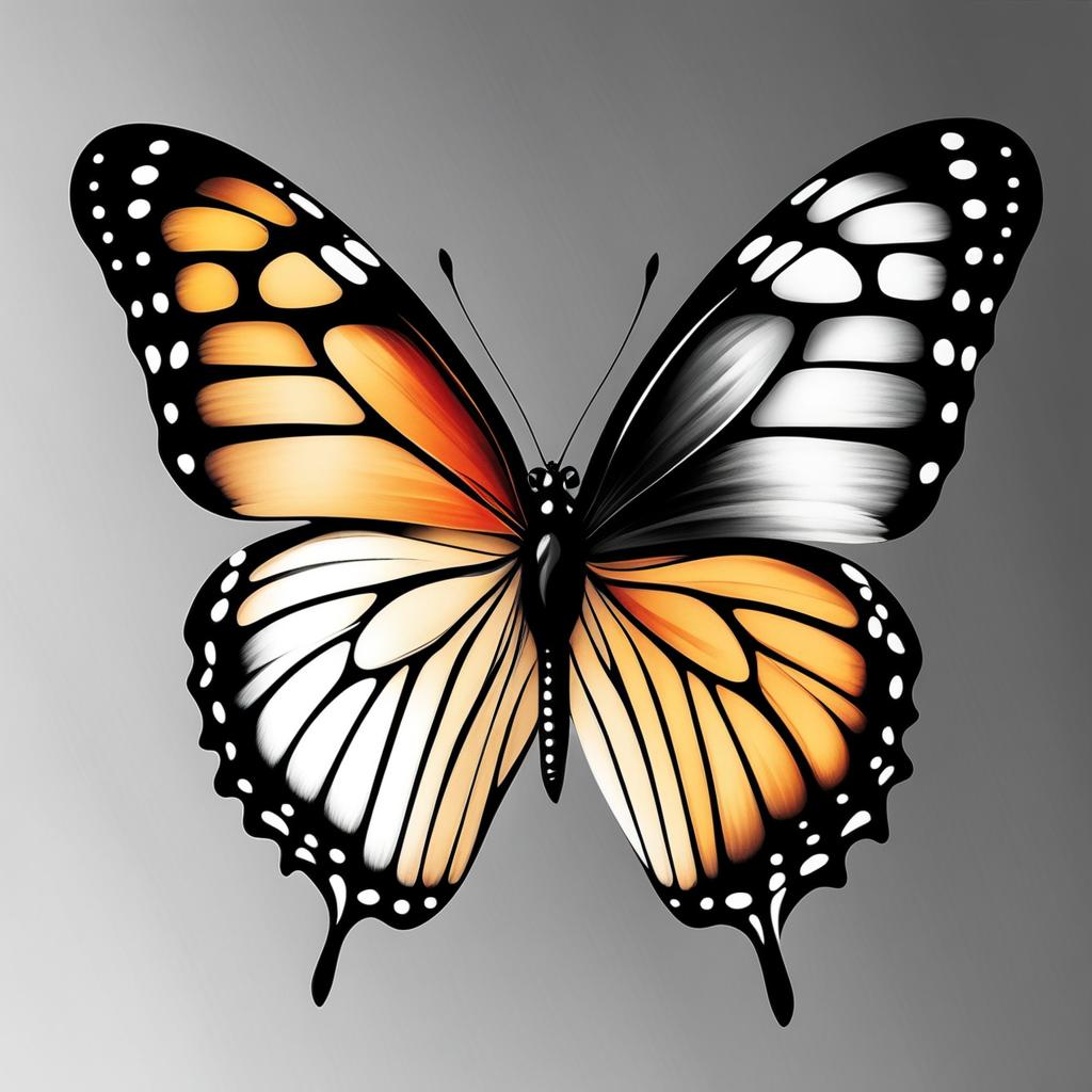 Small butterfly tattoo ideas, Inspiration for small and subtle butterfly tattoo designs.  viviid colors, white background, tattoo design