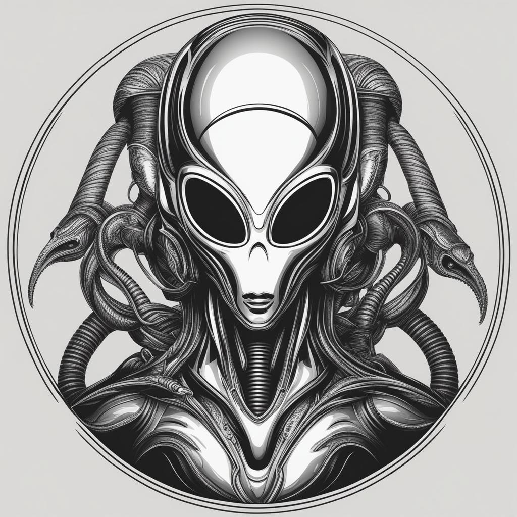 alien clipart - an enigmatic alien entity, a glimpse into the realm of the unknown 