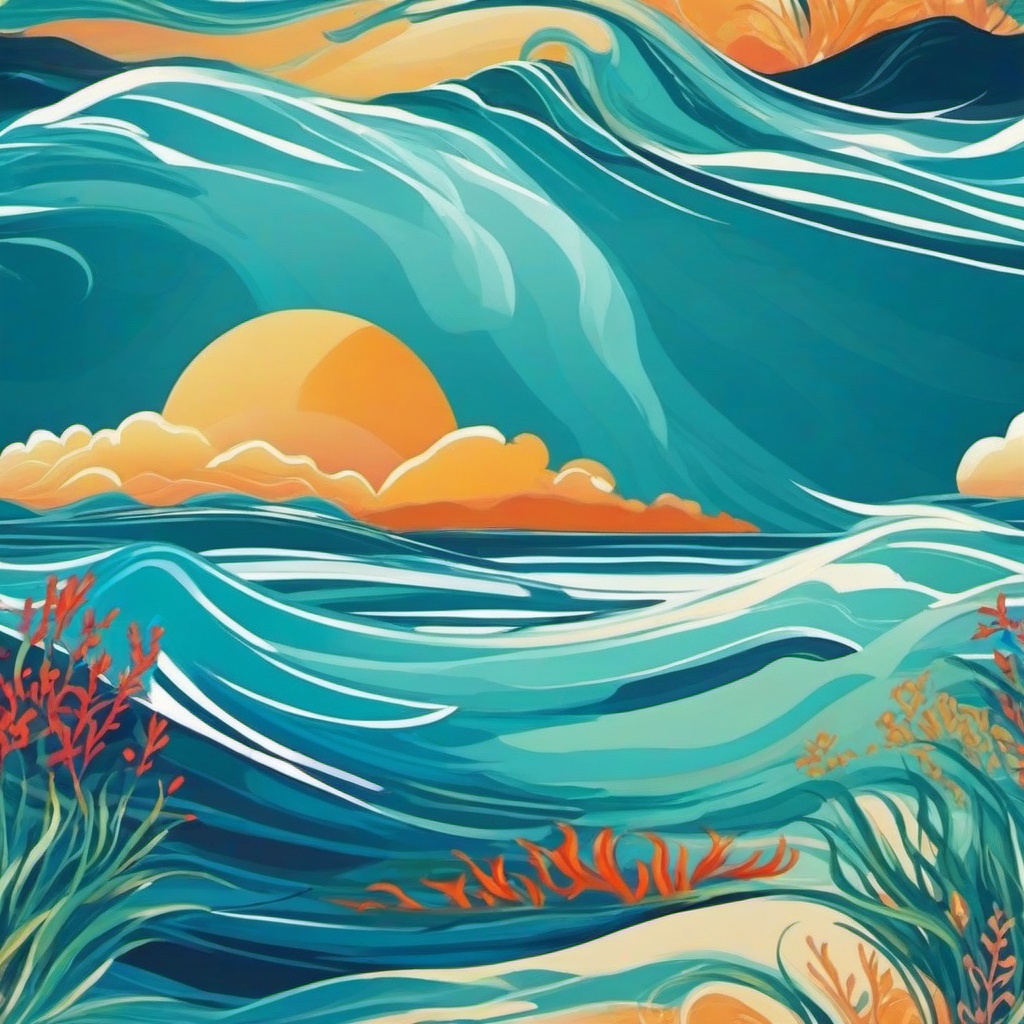 Ocean Background Wallpaper - ocean painting background  
