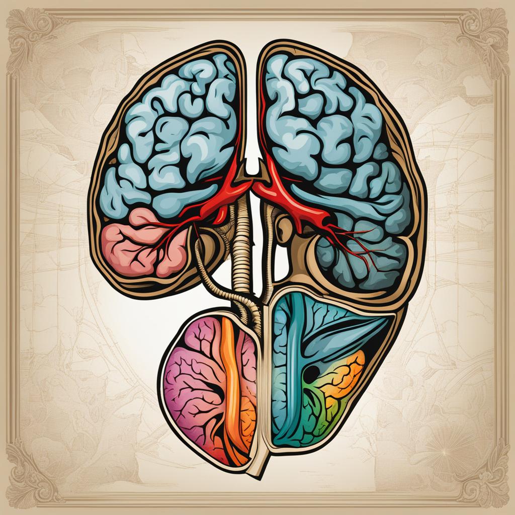 brain clip art - an anatomical brain illustration, a window to the mind 