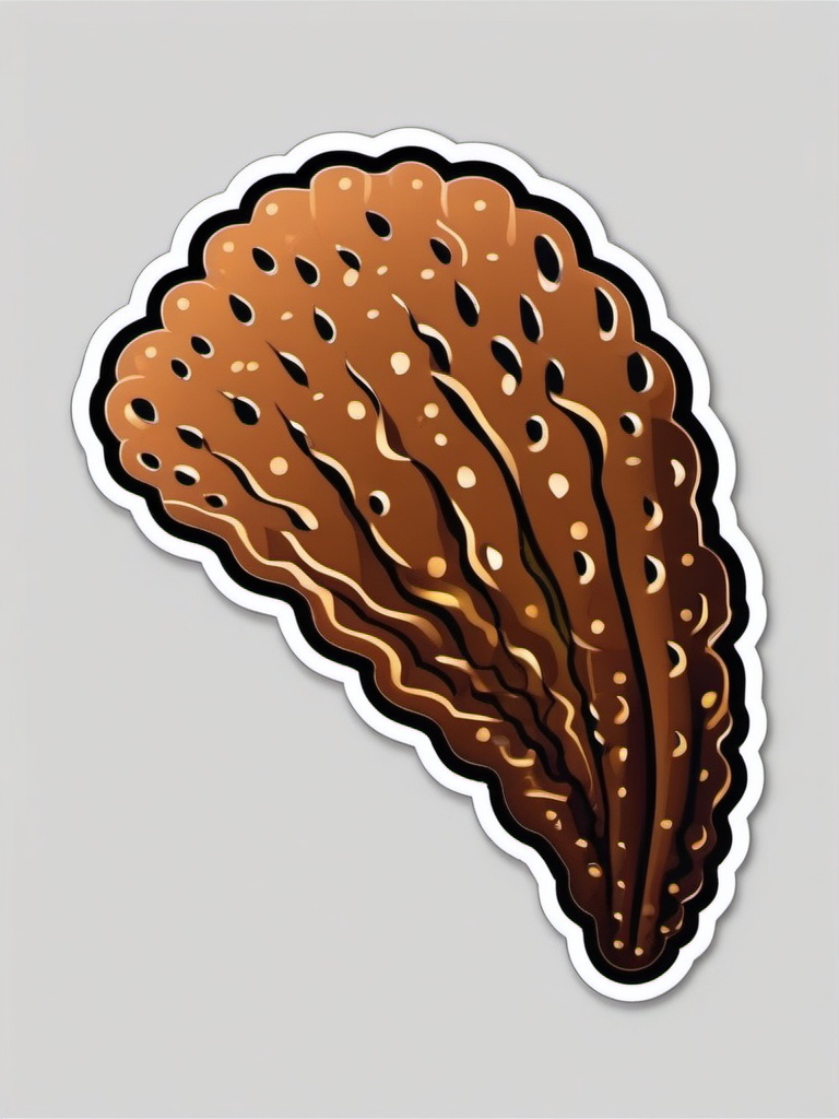 Sea Cucumber Sticker - A unique sea cucumber with a leathery appearance, ,vector color sticker art,minimal