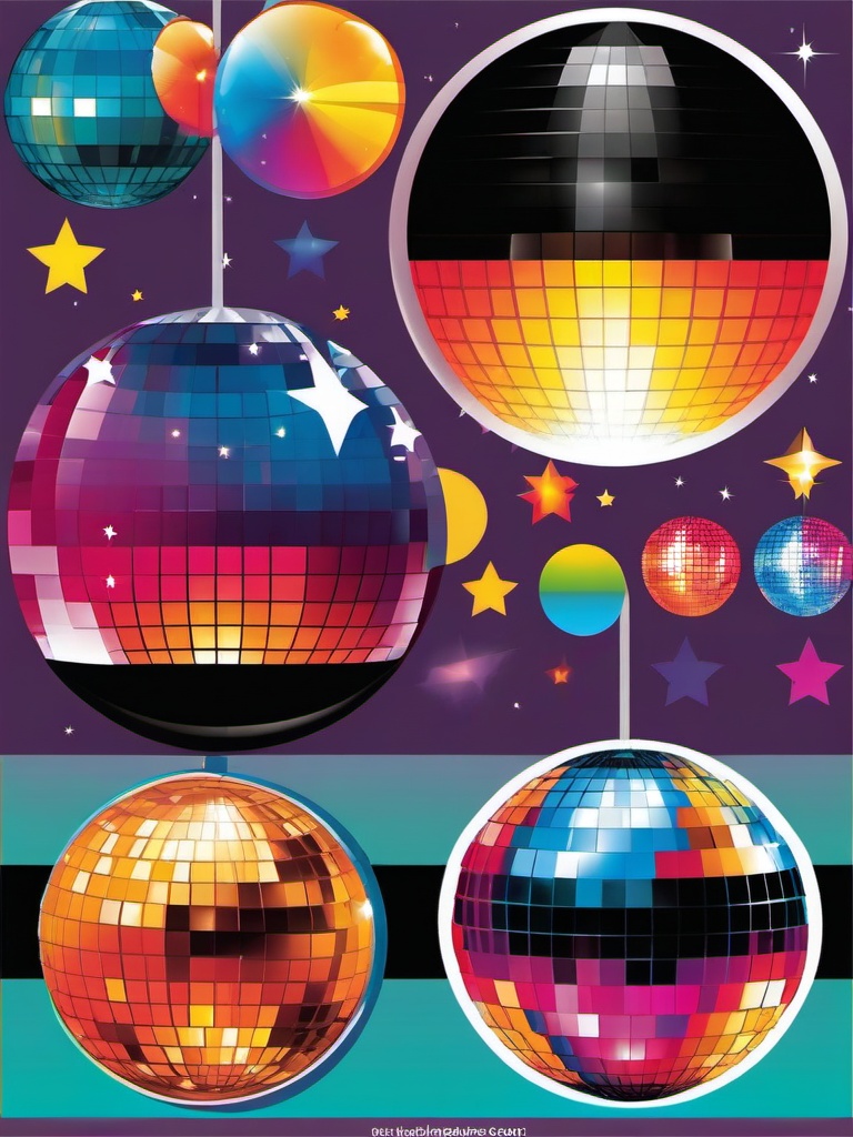 Disco Ball clipart - 70s disco theme  vector clipart