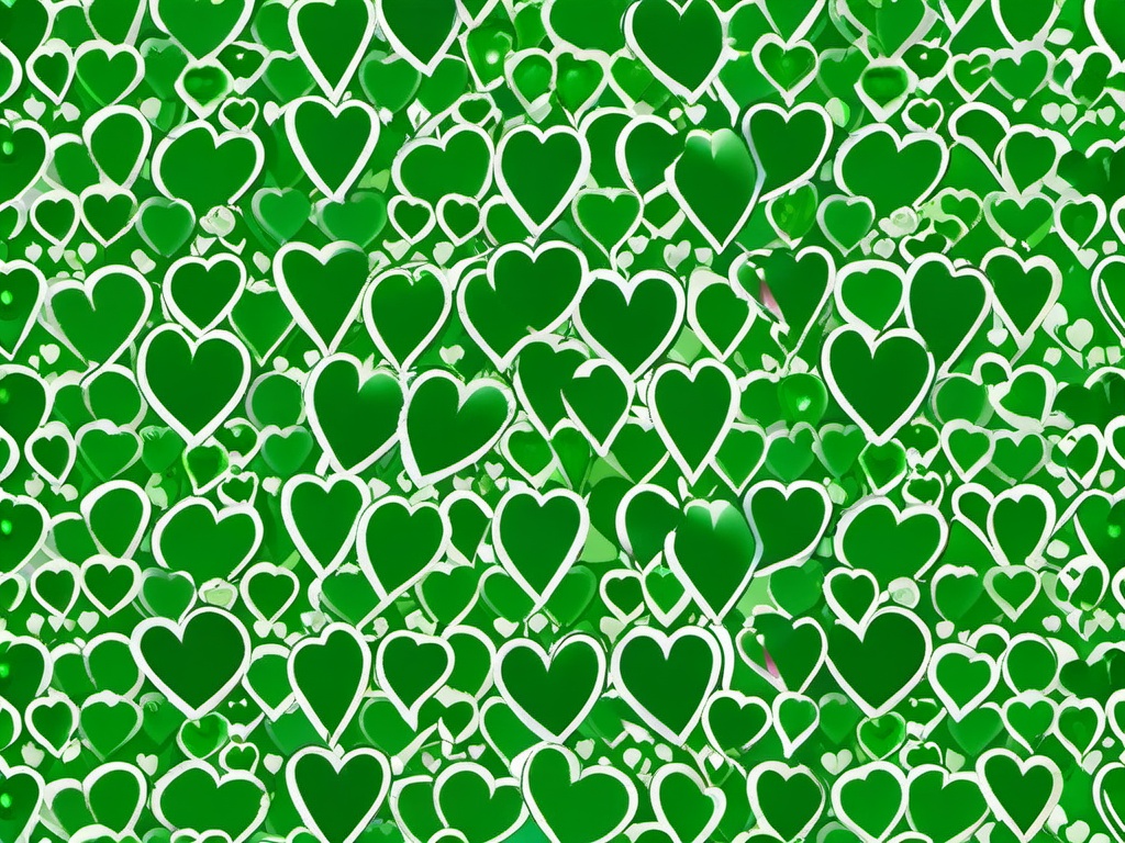 Green Heart Wallpaper - Cute green wallpaper with heart motifs.  background wallpaper