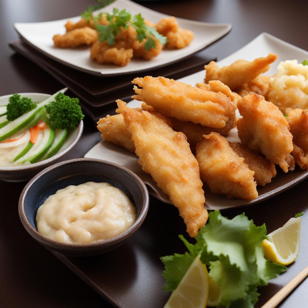 japanese tempura tasting - lightly battered and perfectly fried seafood and veggies. 