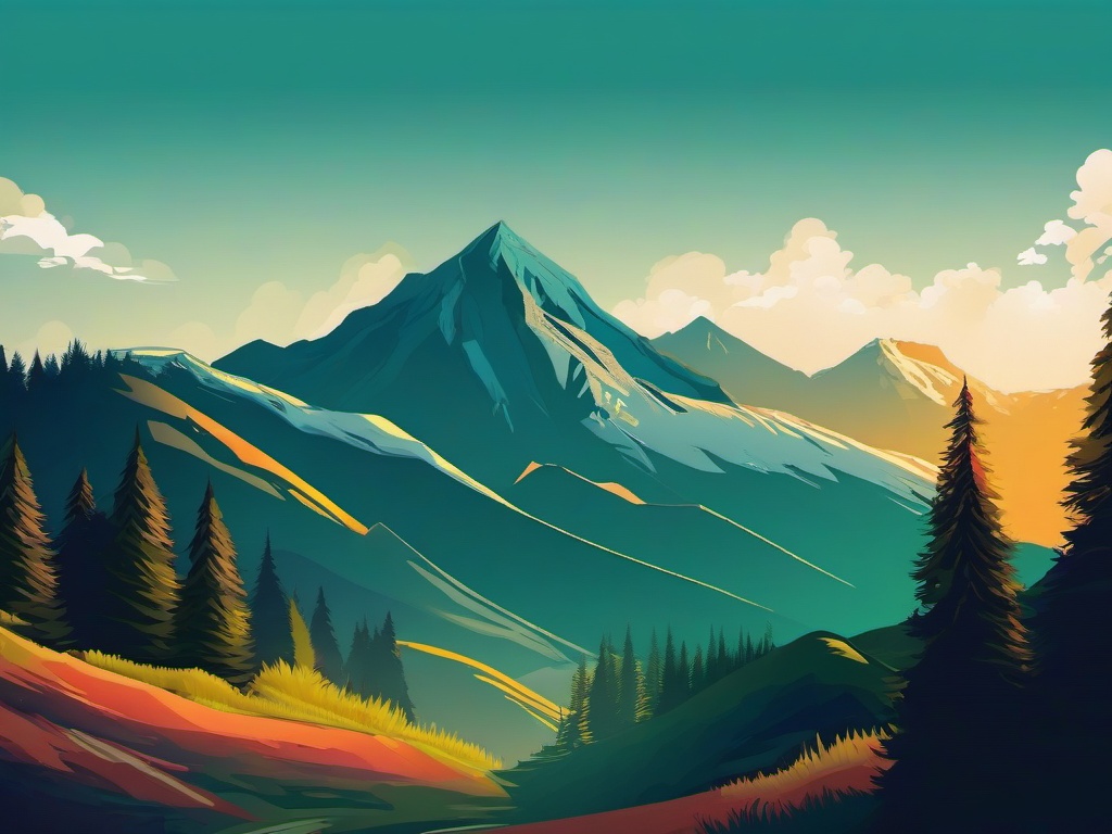 Summer Mountain Wallpaper  background