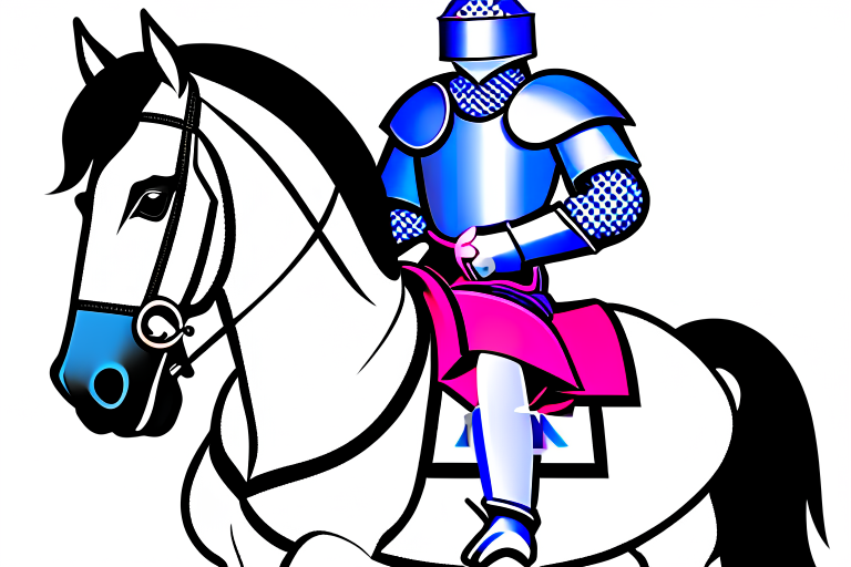 knight clipart - sir galahad, a noble and valiant knight. 