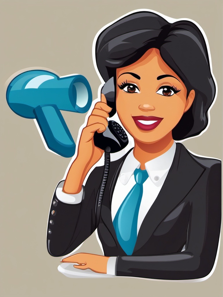 Phone call clipart - Phone receiver for making phone calls,  color clipart, vector art