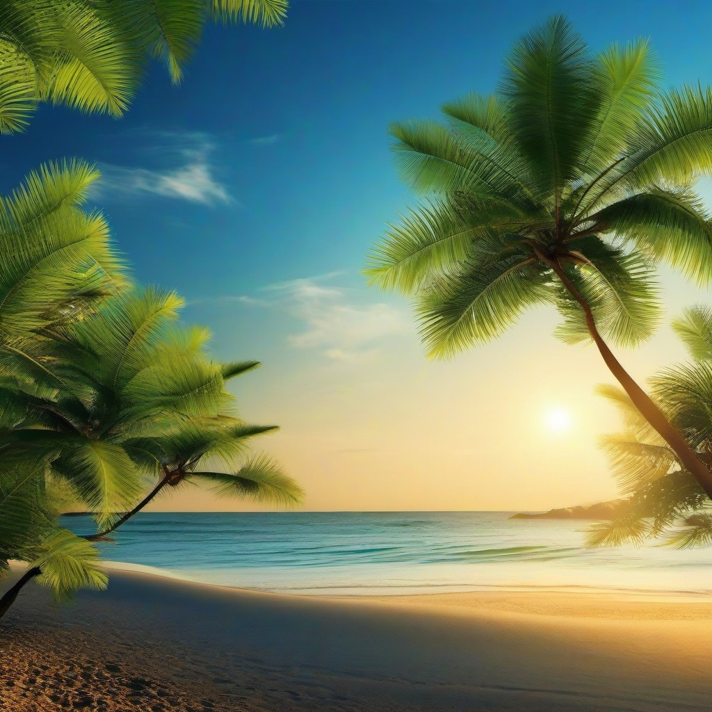 Beach Background Wallpaper - beach tree background  