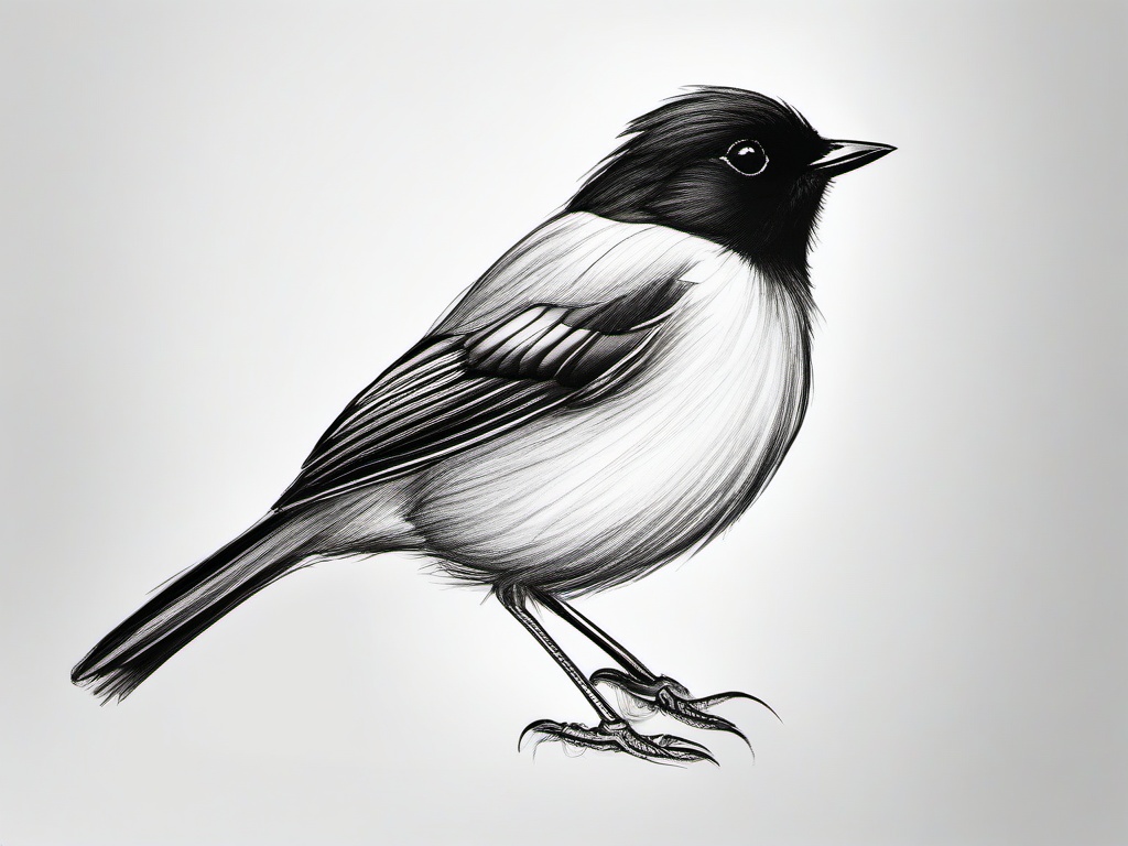 pencil sketch of a bird  minimal rough sketch scribbles,doodles,black and white