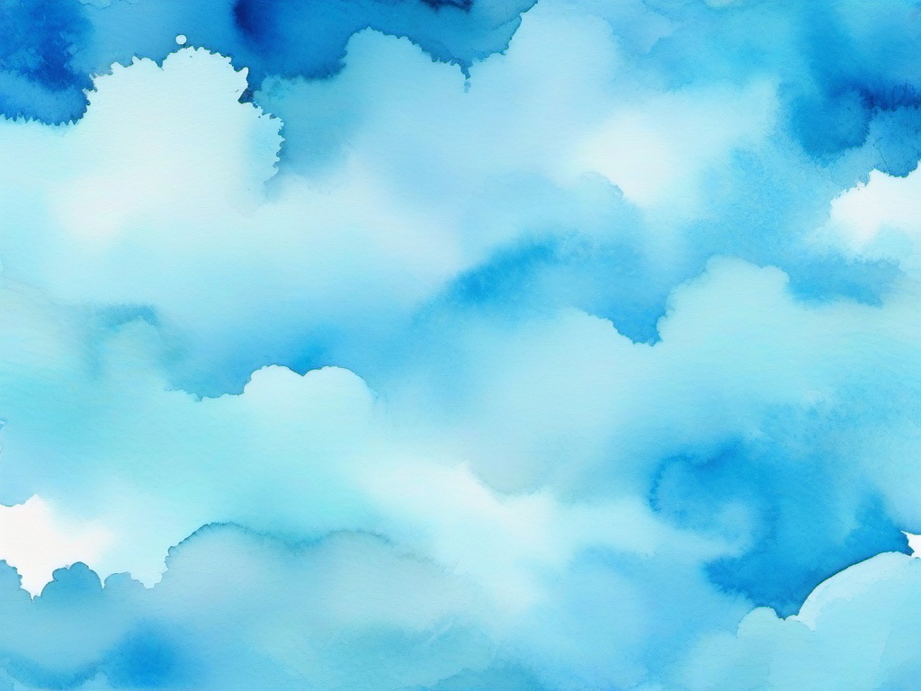 Blue Sky Watercolor Background  ,desktop background wallpaper