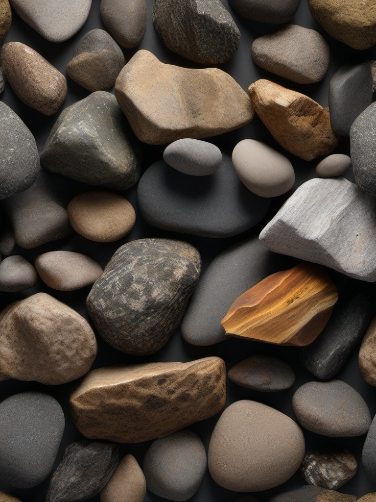 Rocks displaying natural textures and an earthy, weathered appearance top view, product photoshoot realistic background, hyper detail, high resolution