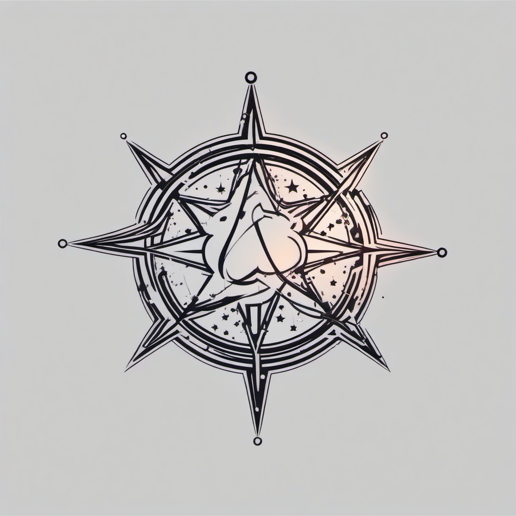 aquarius star constellation tattoo  simple vector color tattoo