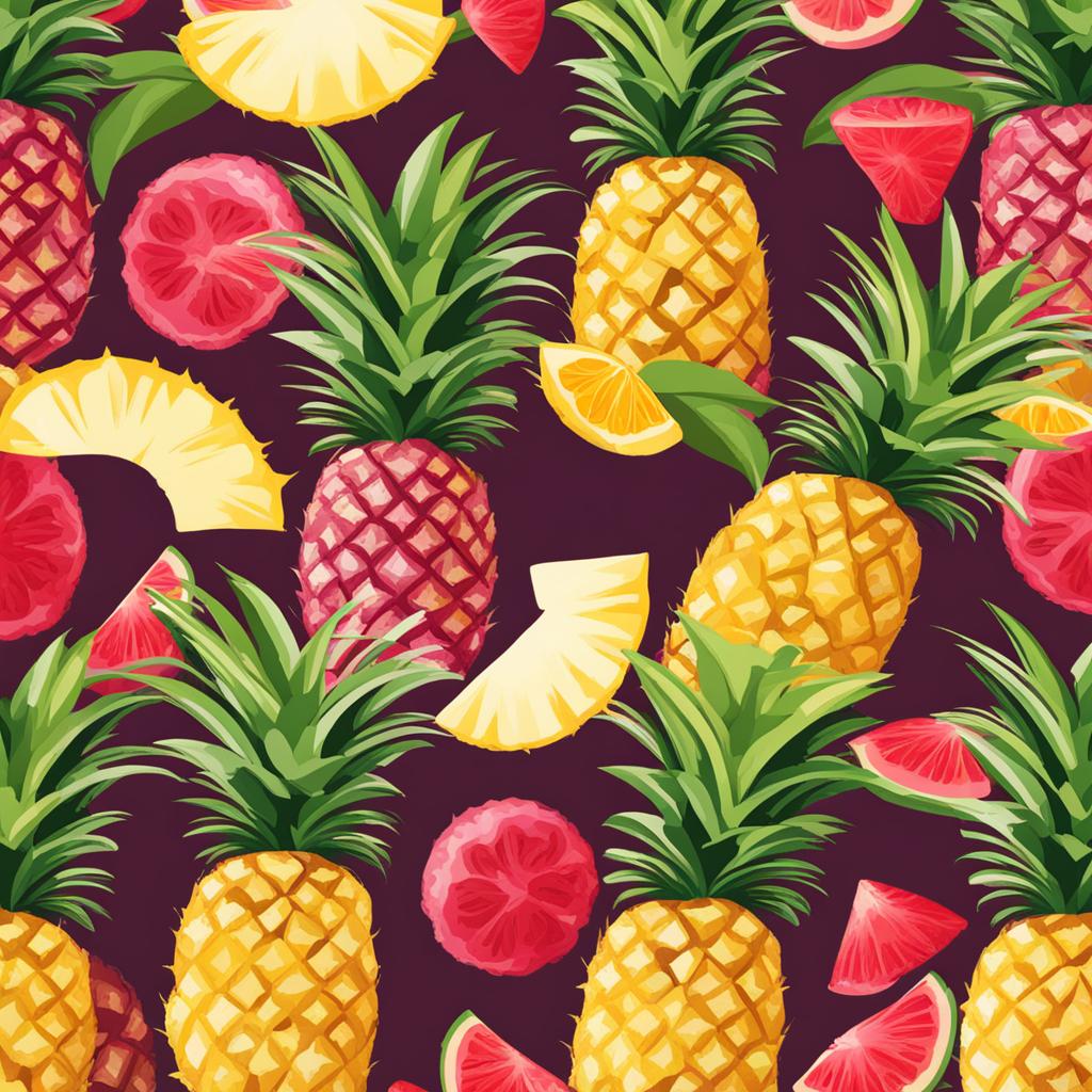 pineapple clipart: sliced and ready to be savored at a luau. 