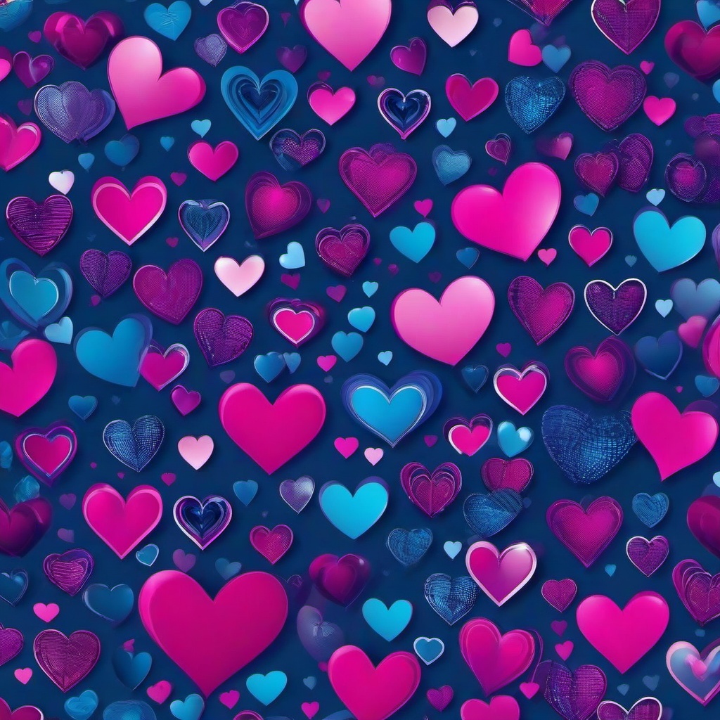 Heart Background Wallpaper - blue and pink heart wallpaper  