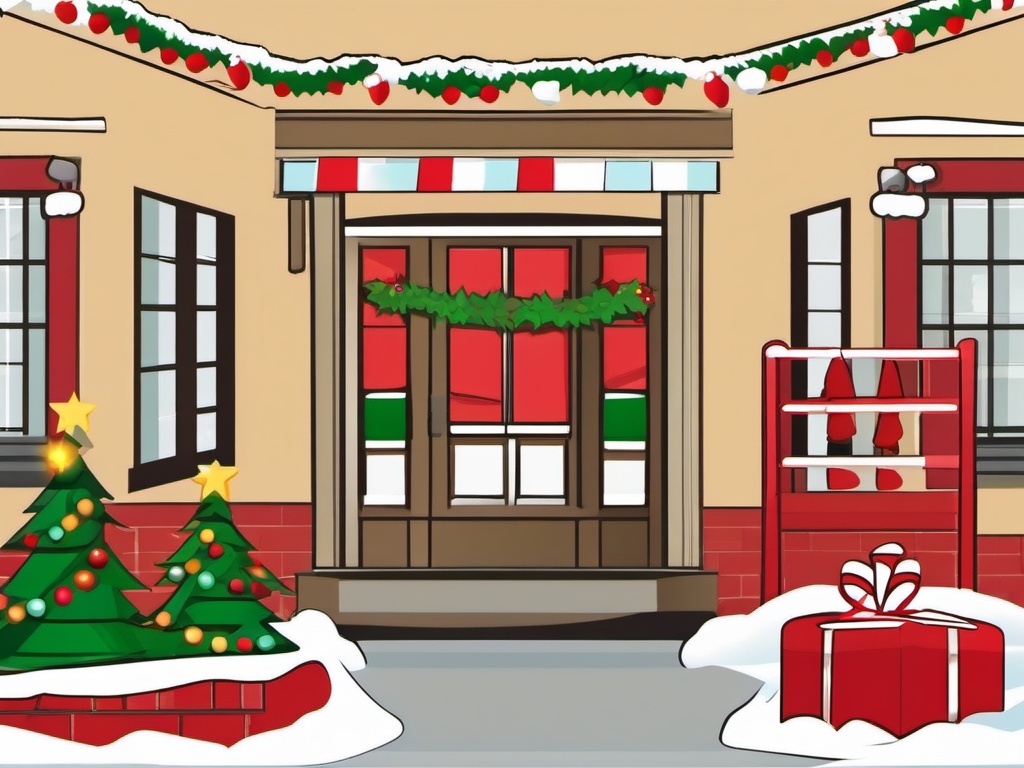 Free Christmas Holiday Clip Art,Decorating a school's holiday newsletter  simple, 2d flat