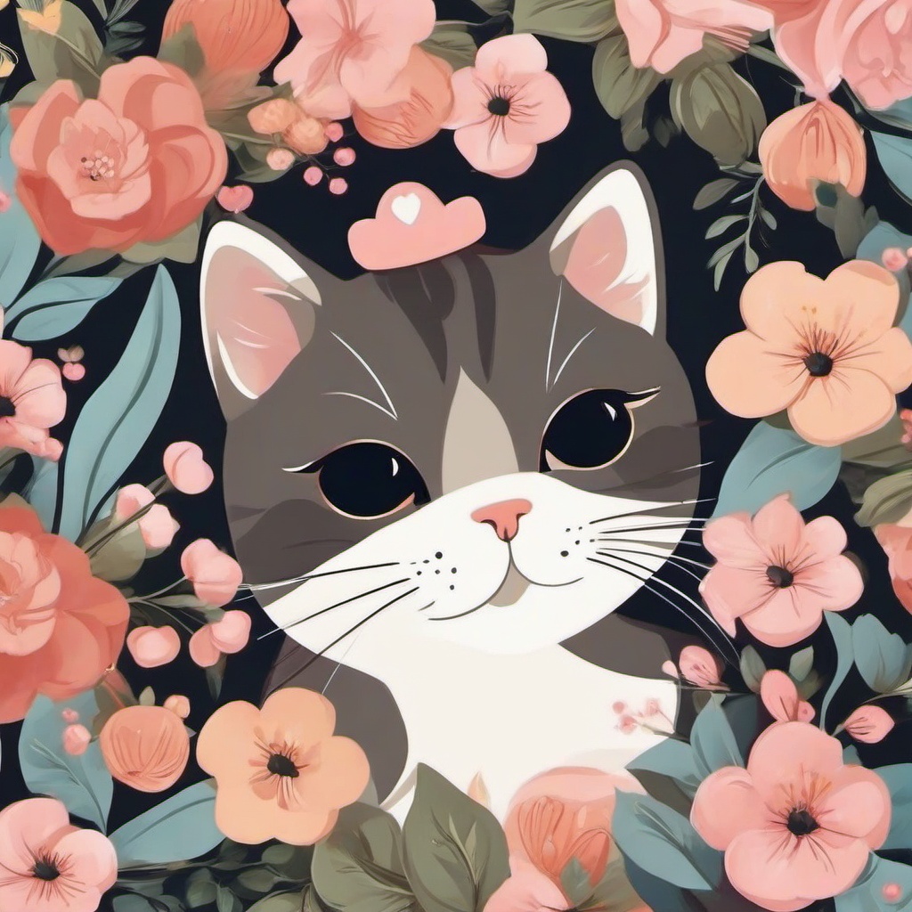 Cat Background Wallpaper - aesthetic cute cat wallpaper  