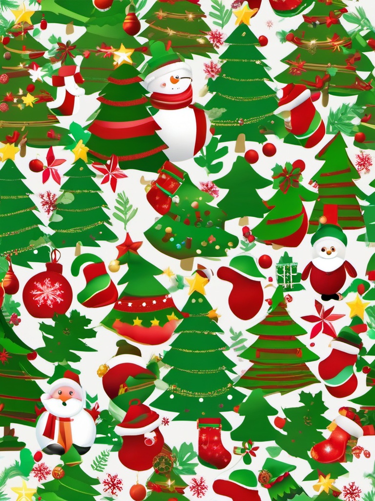 Clip art Christmas free images, A variety of free-to-use Christmas-themed graphics.  simple, 2d flat