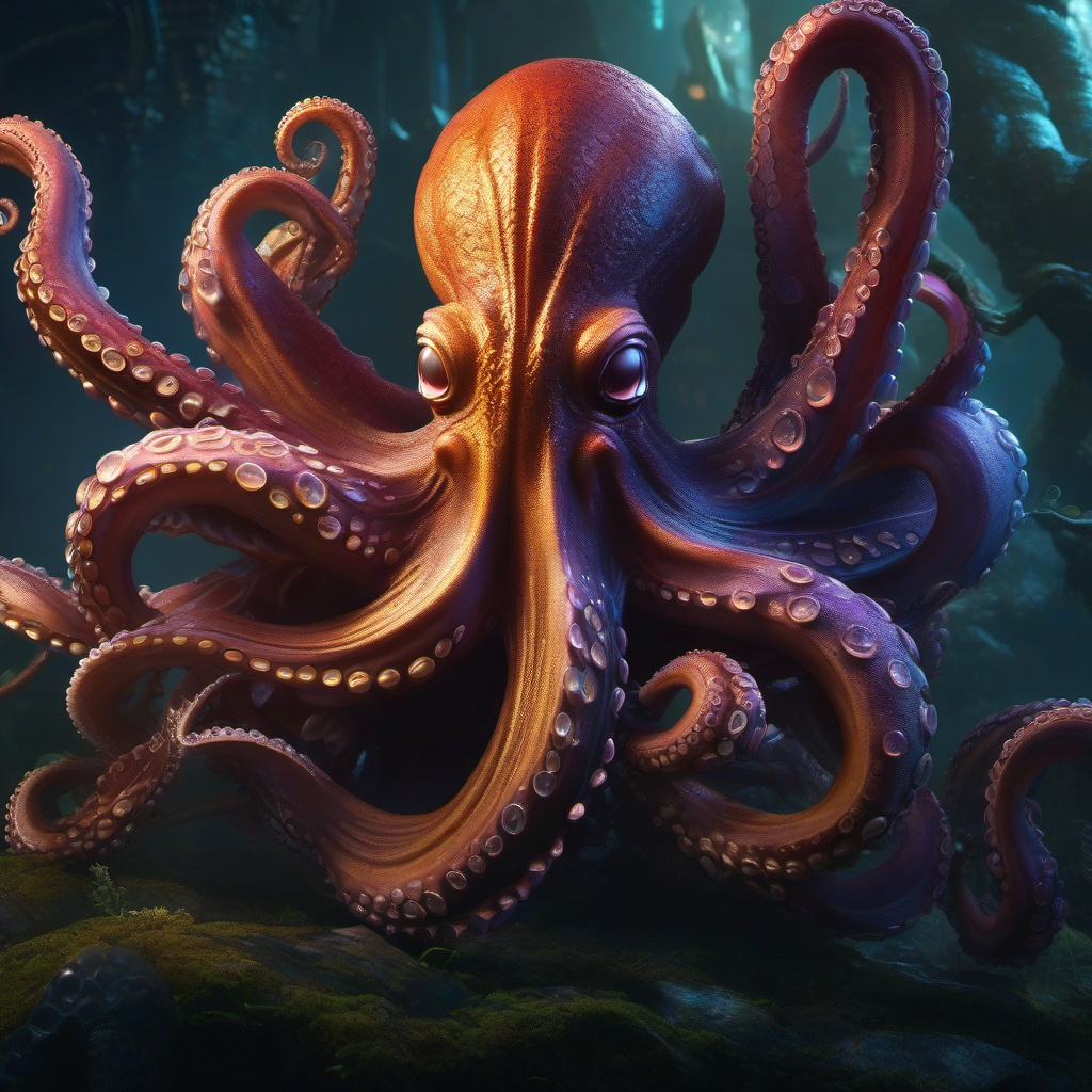 Githyanki Psion's Psychic Octopus Familiar detailed matte painting, deep color, fantastical, intricate detail, splash screen, complementary colors, fantasy concept art, 8k resolution trending on artstation unreal engine 5