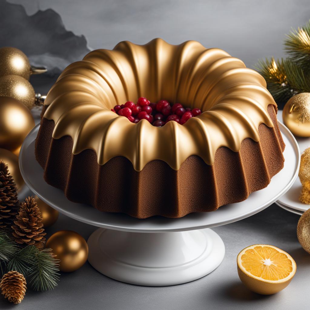 bundt cake decorating ideas for christmas intricate artwork masterpiece, ominous, matte painting movie poster, golden ratio, trending on cgsociety,  vibrant, production cinematic character render, ultra high quality model