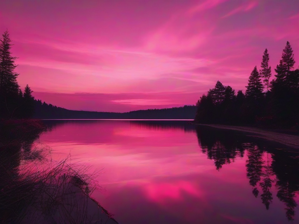 Aesthetic Wallpaper Pink Sky  ,desktop background wallpaper