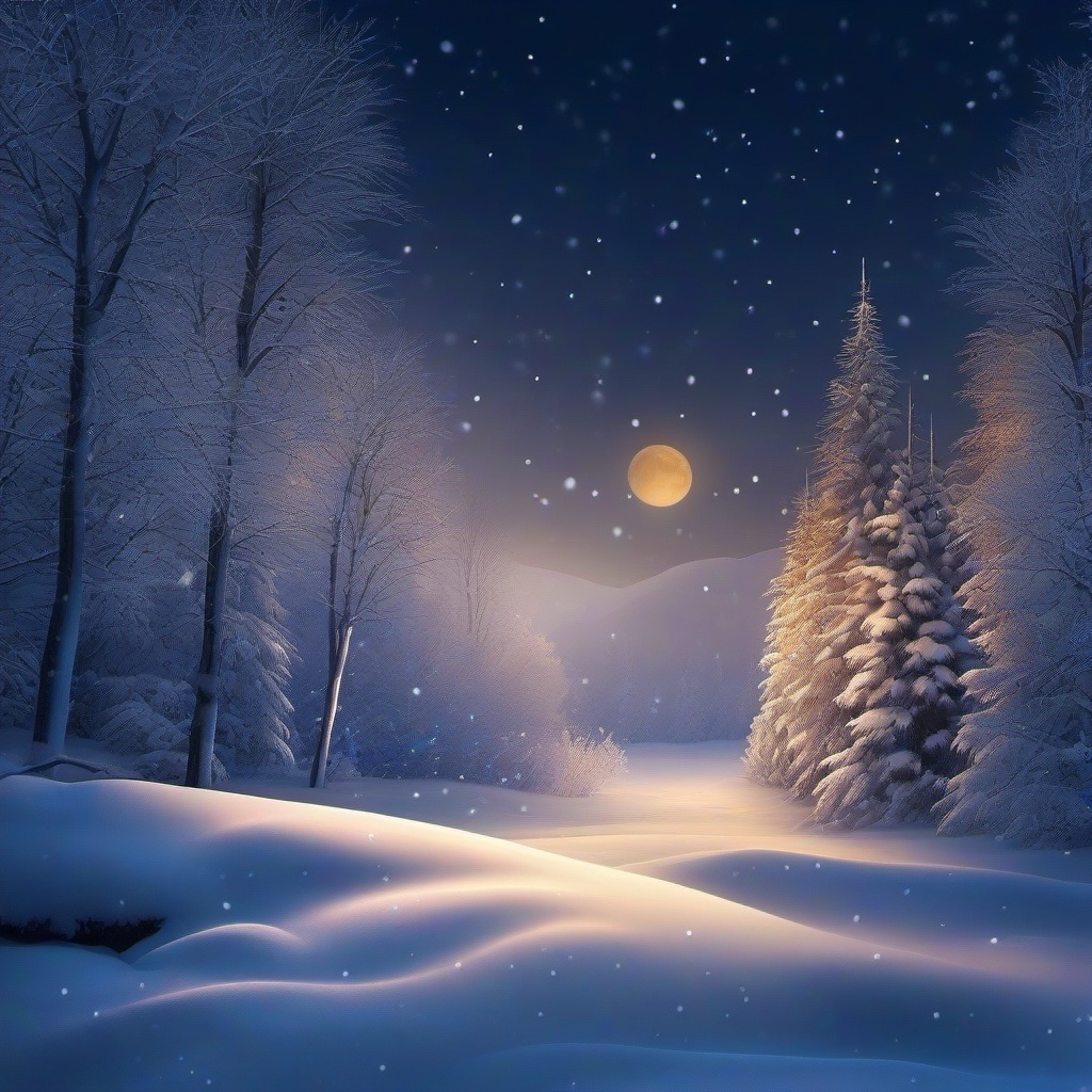 Winter background wallpaper - snowy background night  