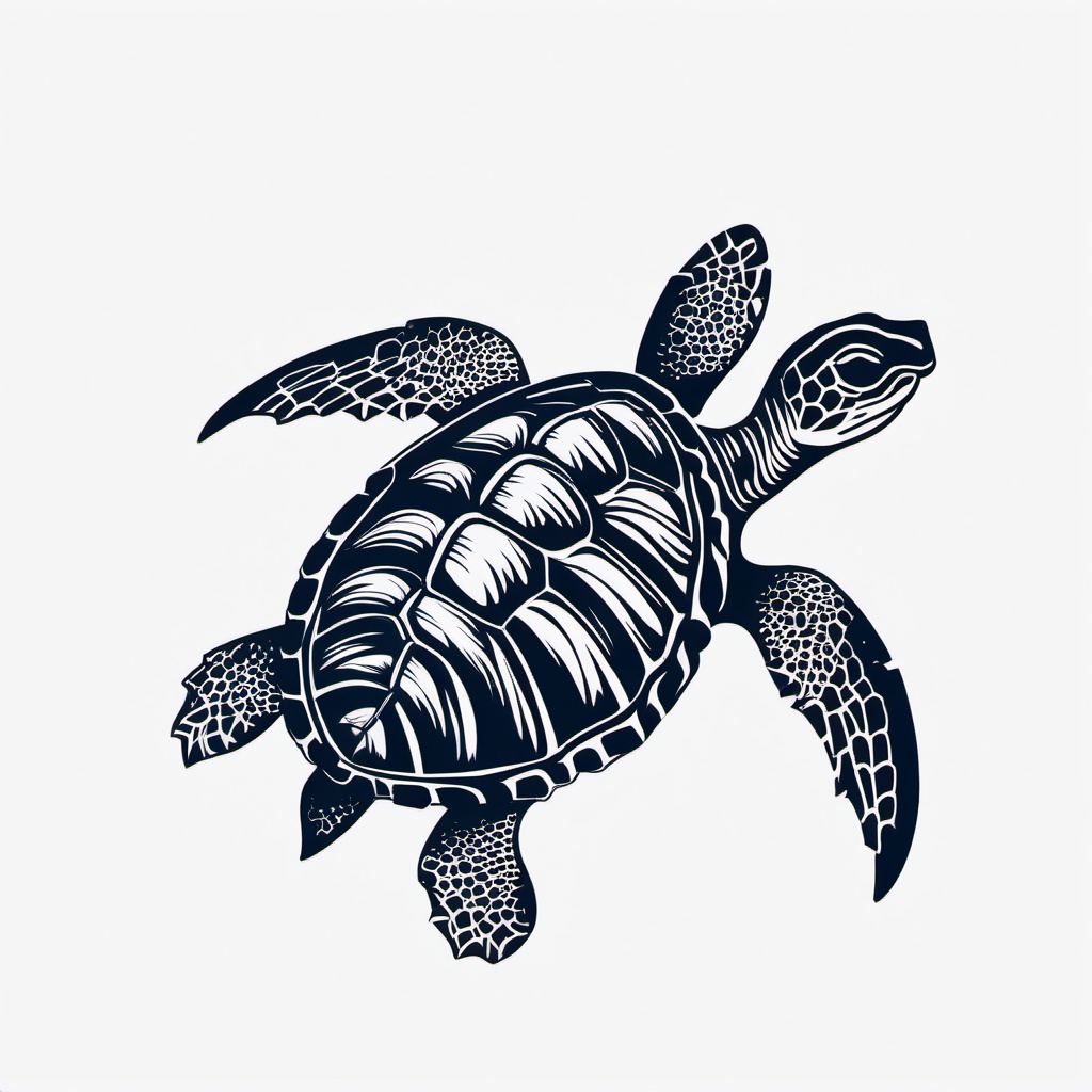 Pictures of Sea Turtle Tattoos - Explore pictures of sea turtle tattoos to find inspiration and visualize different design possibilities.  simple color tattoo,minimal vector art,white background