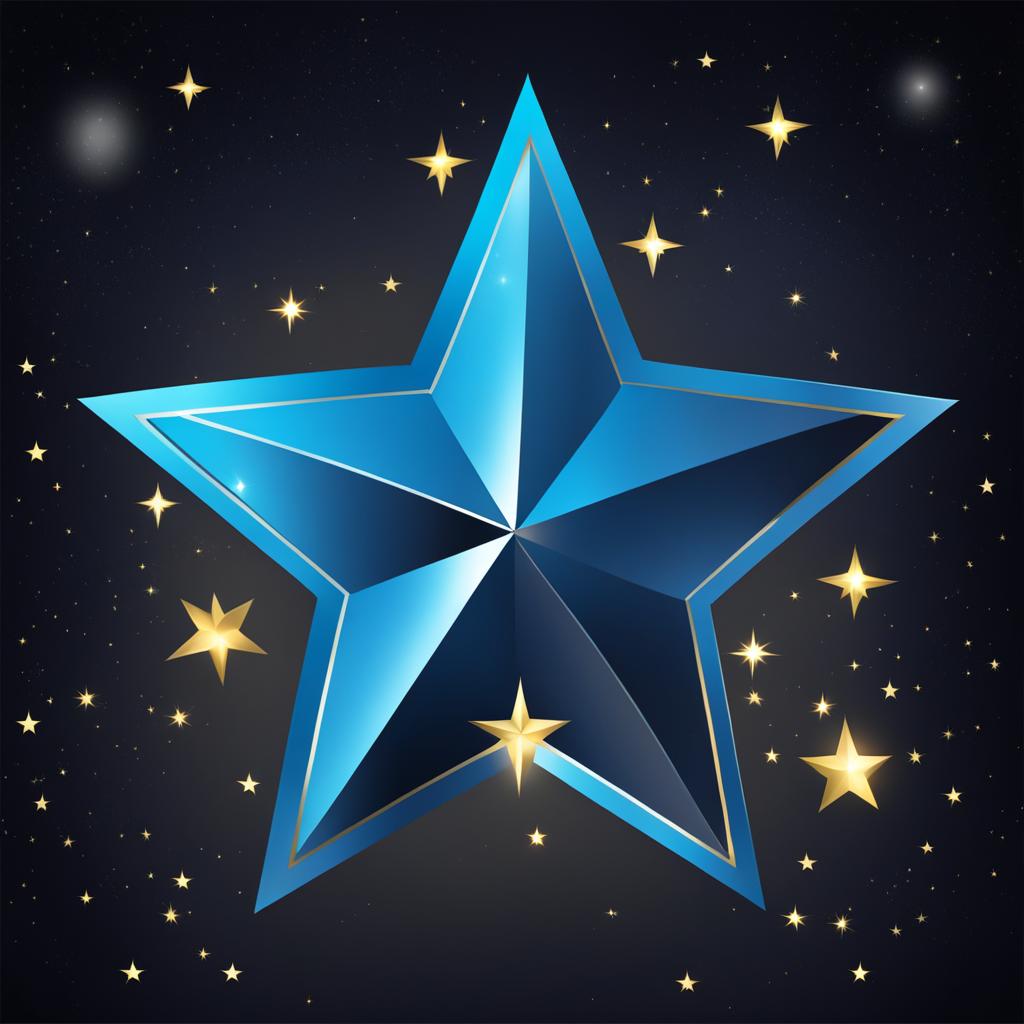 star clipart - shining star, perfect for celestial-themed projects. 