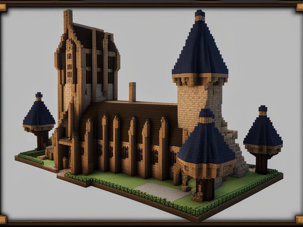 hogwarts-inspired wizard school with secret chambers - minecraft house design ideas 