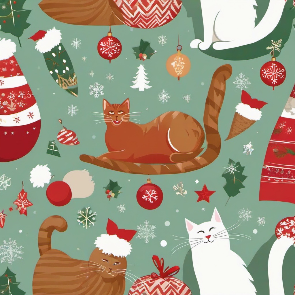 Cat Background Wallpaper - holiday cat background  