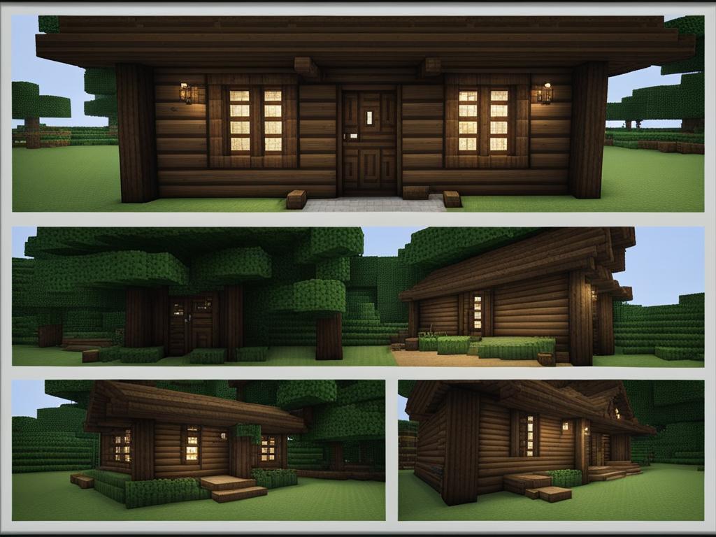 rustic wooden cabin deep in the forest - minecraft house design ideas minecraft block style