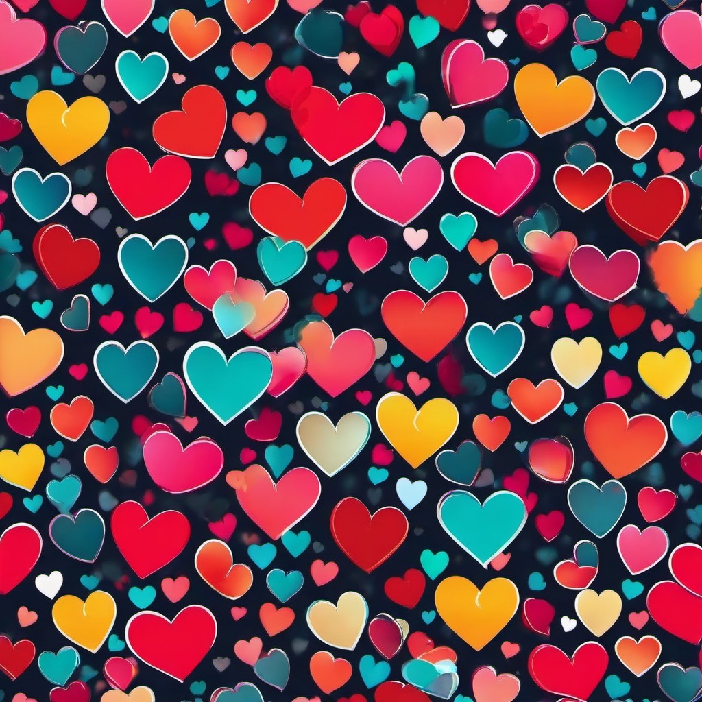 Heart Background Wallpaper - colored heart wallpaper  