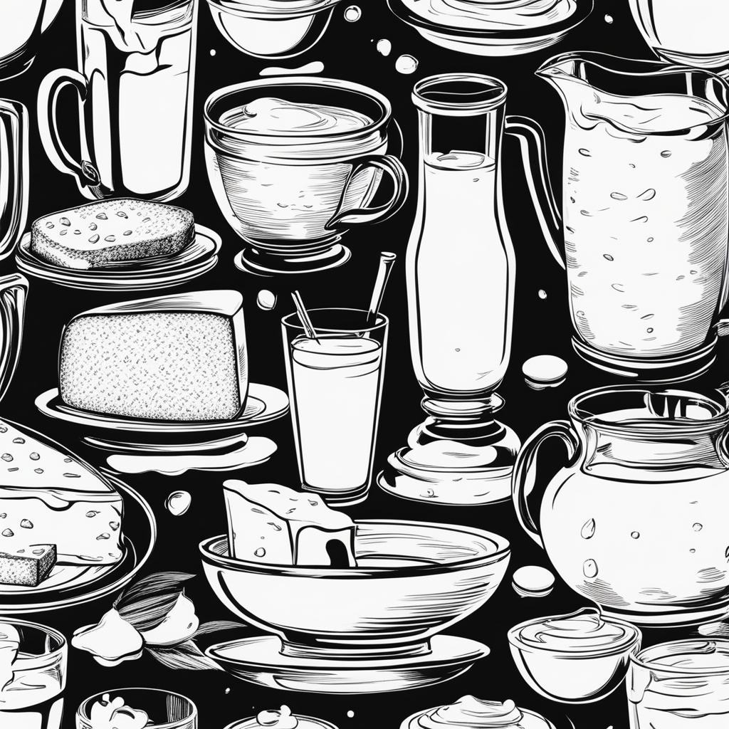 milk clipart black and white 