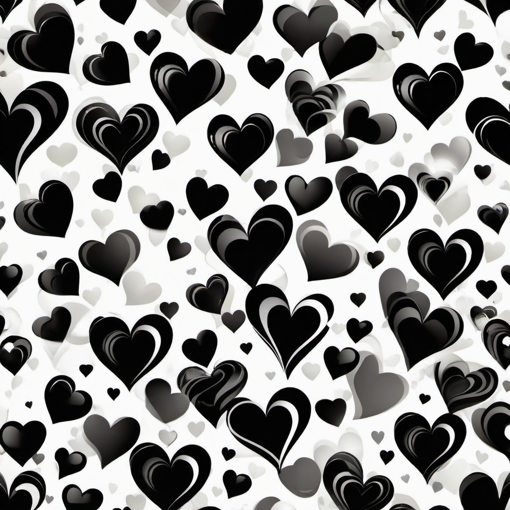 Heart Background Wallpaper - white and black heart background  