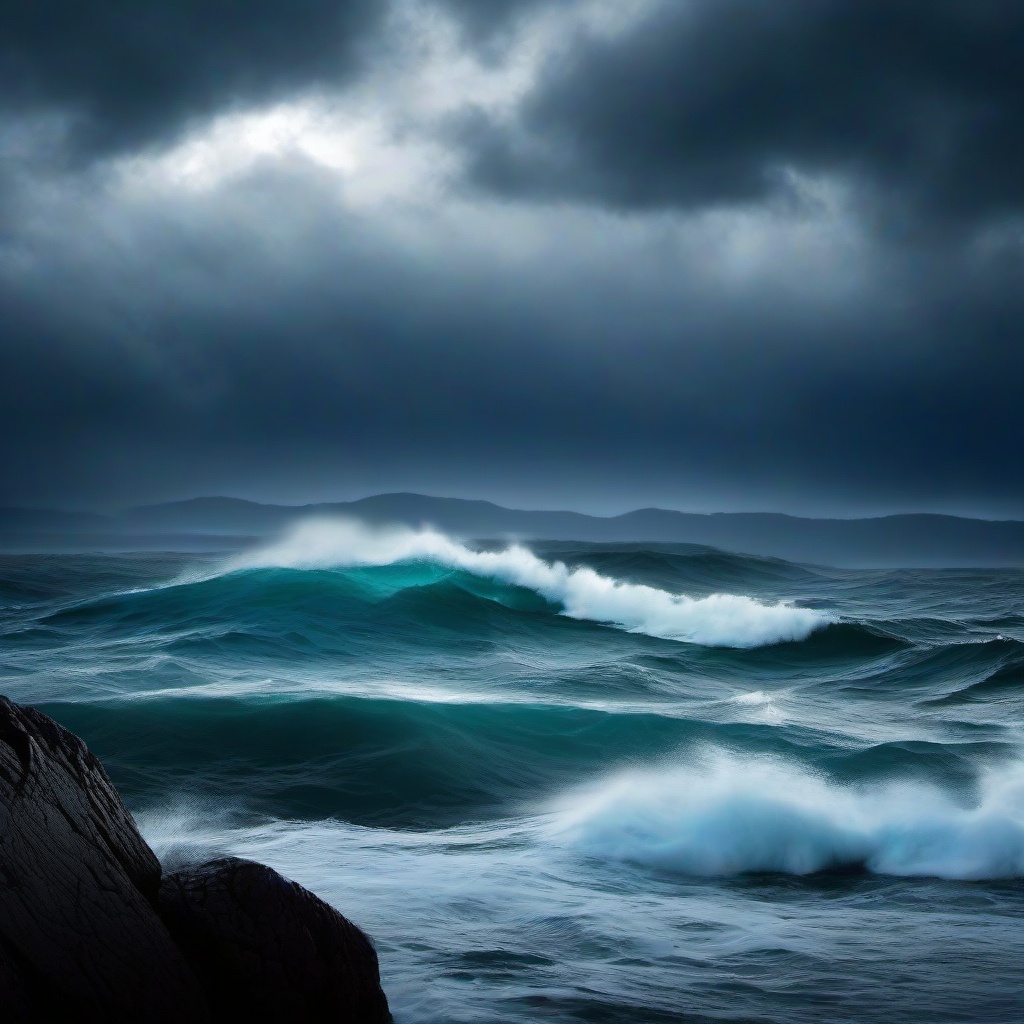 Ocean Background Wallpaper - stormy sea background  