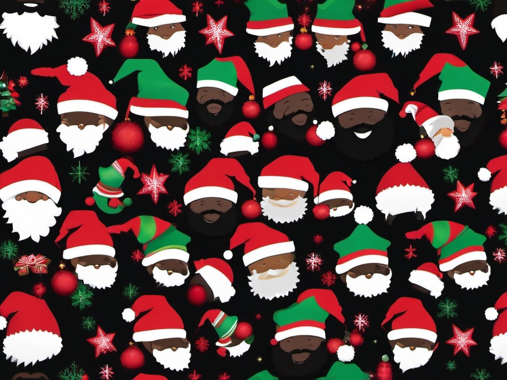 Black Santa Wallpaper  